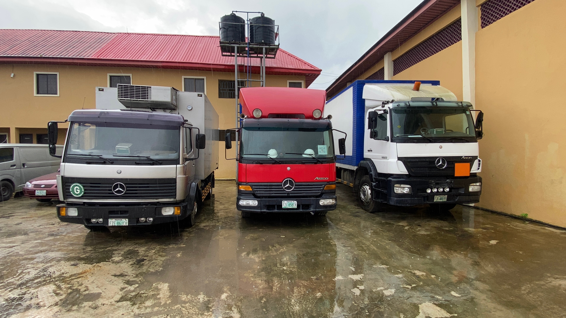 Refrigerated Mercedes-Benz fleet ready for cold-chain despatch