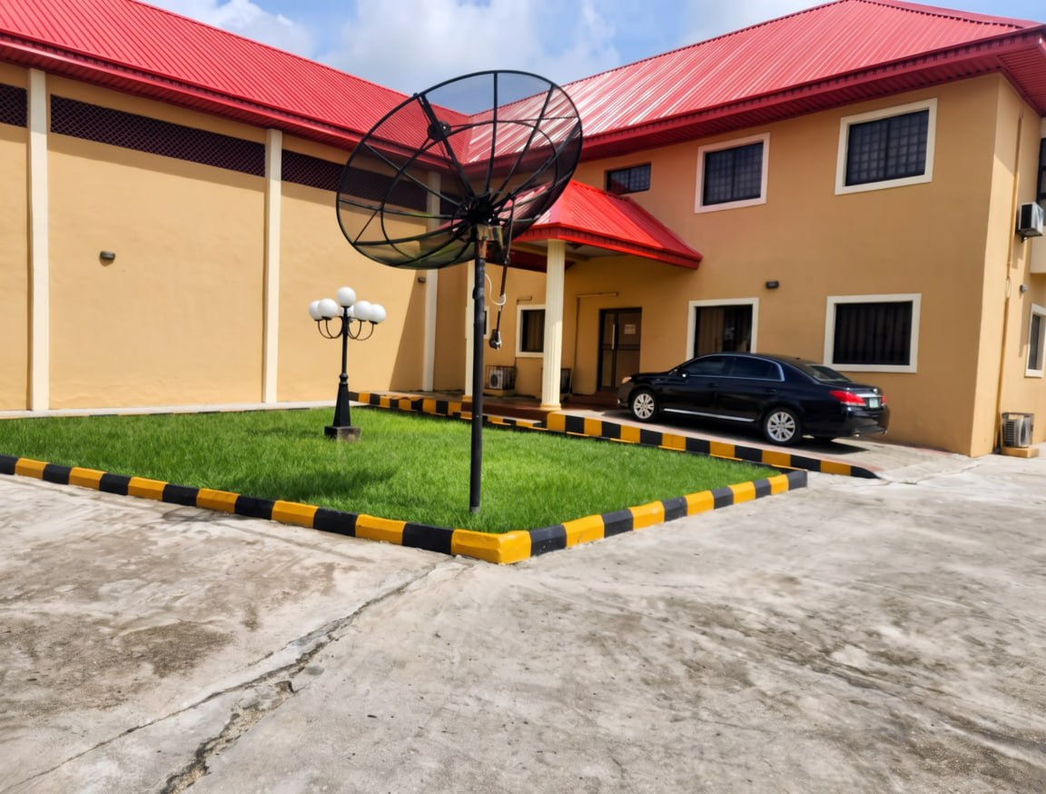 Gins Global Services Limited corporate headquarters and administrative base at KM 18 Port Harcourt–Aba Expressway, Iriebe
